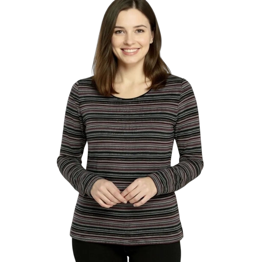 𝅺Kim Rogers Black Pink Sparkle Scoop Neck XXL Top NWT